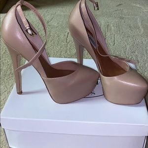 Steve Madden, throwback, blush heels